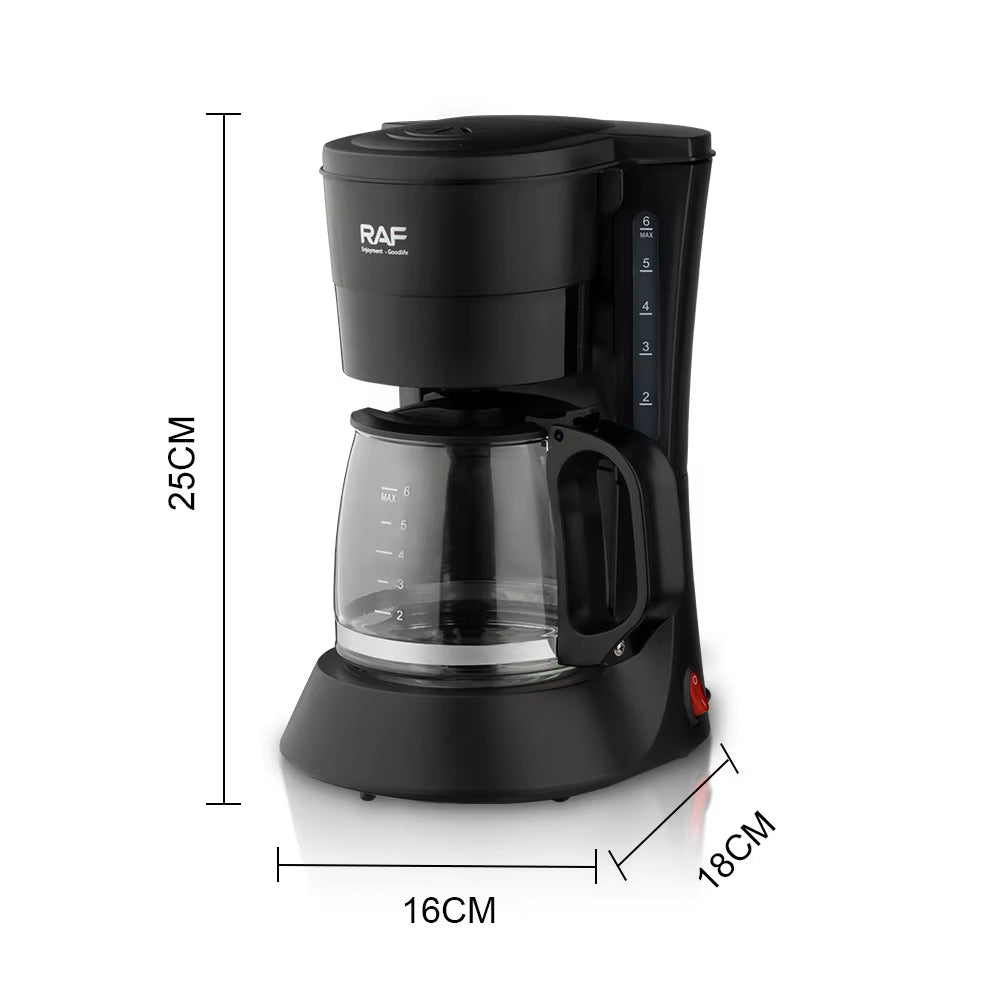0.6L Electric Drip Coffee Maker 600W Household Coffee Machine 5 Cup Tea Coffee Pot Milk Coffee Maker for Gift 220V