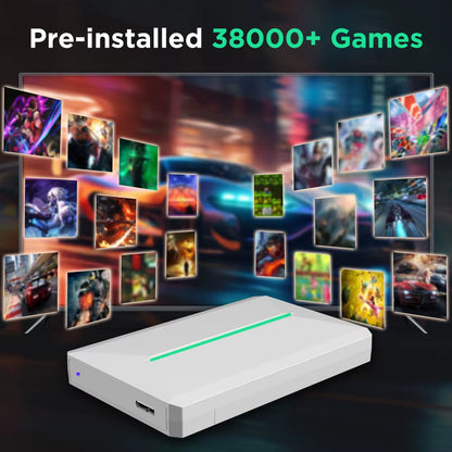 Pc/Retro Game Consoles&Hard Drive for Ps3/Ps2/Ps1/Switch/Dreamcast/Saturn/Wiiu with 38000+ Games&42 PC Games for WIN Pc/Laptop